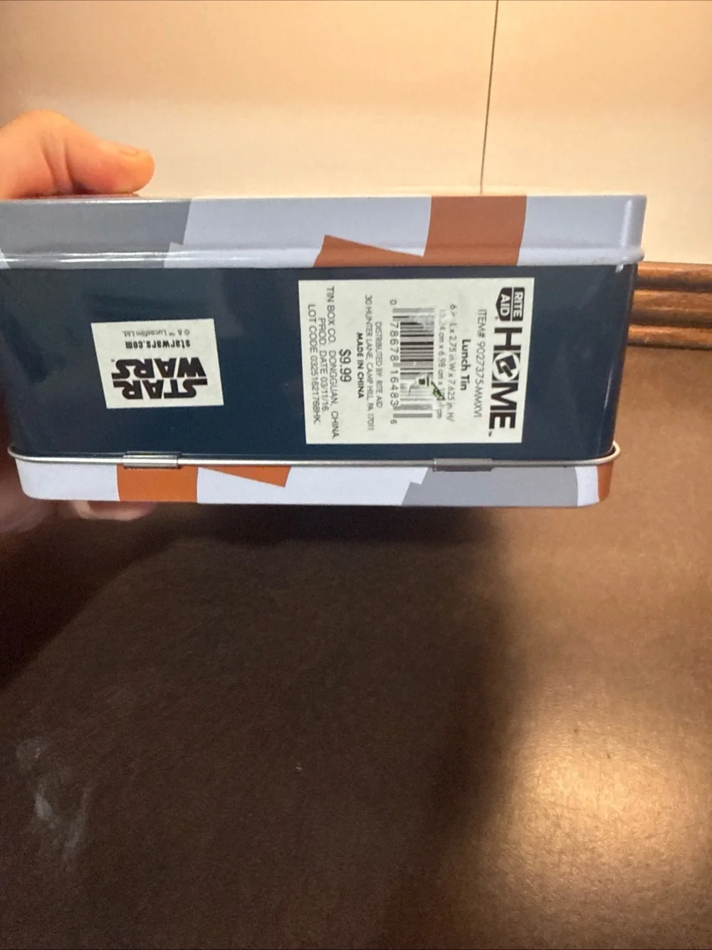 Star Wars BB-8 Droid Metal Lunch Box Tin with Handle